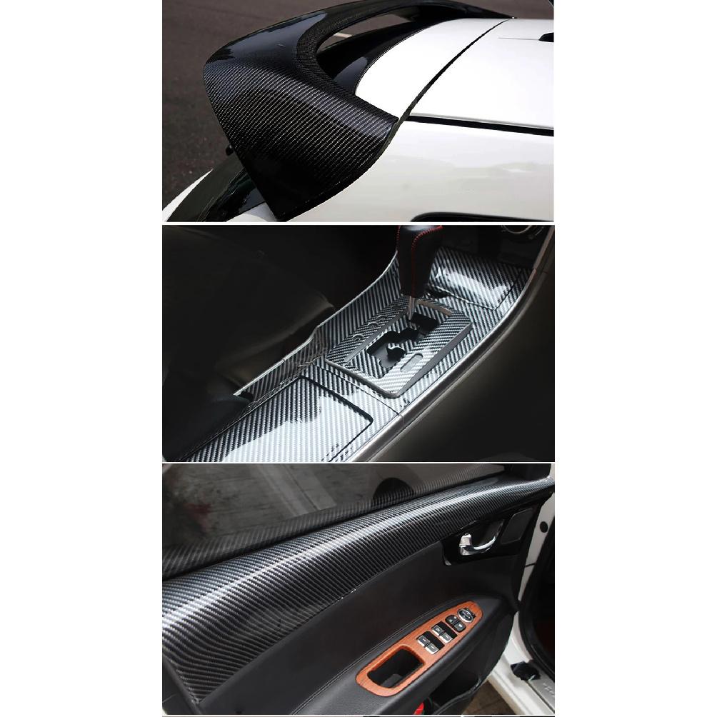 200x1520mm Car 5D Carbon Fiber Vinyl Film Stickers Waterproof Auto Body High Glossy Warp DIY Automobile Decoration Accessories