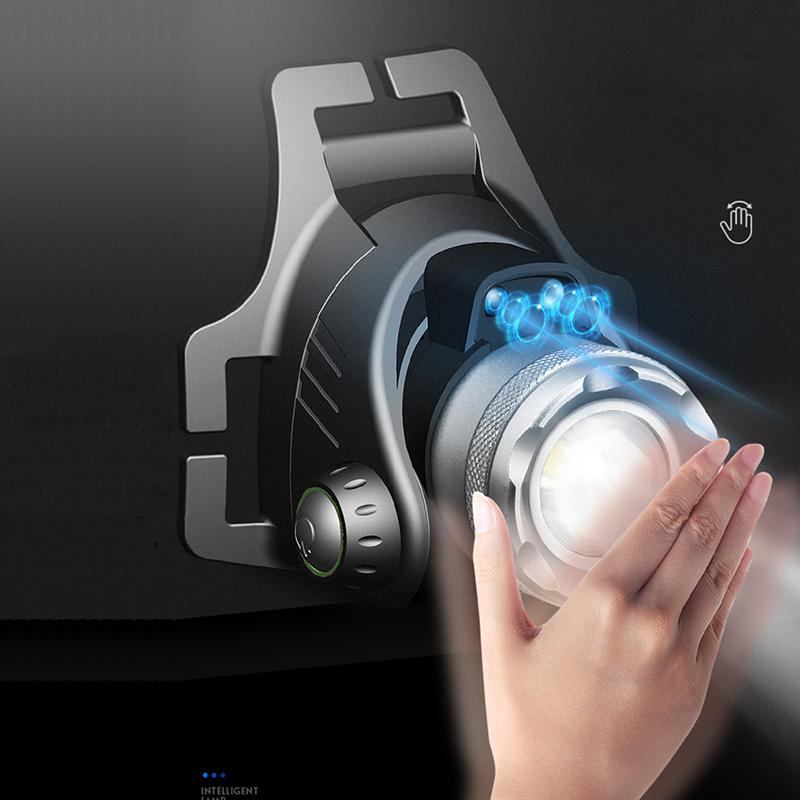 Led Headlamp XHP100 9-core Zoomable Head Flashlight Lamp Torch Usb Rechargeable Headlights Lantern Waterproof for Bike