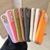 Original Liquid Silicone Matte For Magsafe Charge Phone Case for iPhone 17 Pro 16 15 Pro Max Crystal Lens Protectio Cover