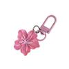 Mode Blume Schlüsselanhänger Zubehör Tragbarer Schlüsselhalter Trendiger Taschenanhänger Acryltextur Geeignet für Reisebegeisterte