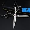 Parafuso Olho de Diabo Nimpson Preto 6.0, Tesoura de Cabelo, Tesoura de Dente para Corte de Cabelo, Fina