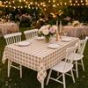 Rectangle Tablecloth, Waterproof Oil-Proof Tablecloth, Easy to Wipe Clean, Checkered Table Cover for Dining Table Outdoor Camping Picnic Patio Use
