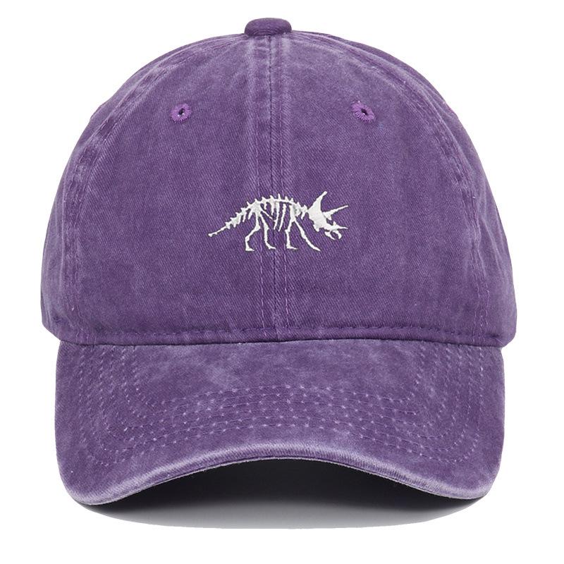 Japanese Retro Dinosaur Embroidery Duckbill Sun Protection Cap for Women