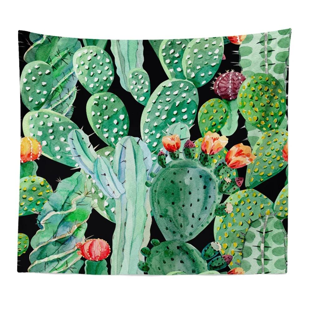 Green Leaf Tapestry Room Background Cloth Wall Home Decoration House Bedroom Living Room Wall Hanging Cloth 230X150Cm