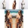 Premium Quality Women's Swimwear Stripe Bikini Set For Stylish Beachwear Fun