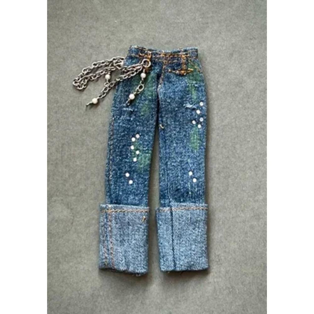 Der Pelzmantel Oberteil Kleid Hose für 30cm Foll Licca Puppe Highschool Puppe Neu eingetroffen Geschenk für Mädchen