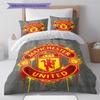 Man Utd Sängkläder Täcke Set Örngott Kuddfodral Heminredning Födelsedagspresent (1 * påslakan + 2 * örngott, utan kärna)