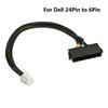 24 Pin To 6 Pin ATX PSU Power Adapter Cable for Dell OptiPlex and More Mainboard