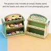 1:12 Dollhouse Miniature Display Shelf Snack Rack Dessert Stand Storage Rack Model Supermarket Decor Toy Doll House Accessories