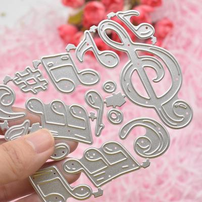 Kovové šablony s hudebními notami pro DIY Scrapbooking, Šablony pro výřez do Cardmakingu, Papírové umění, Řemeslné potřeby
