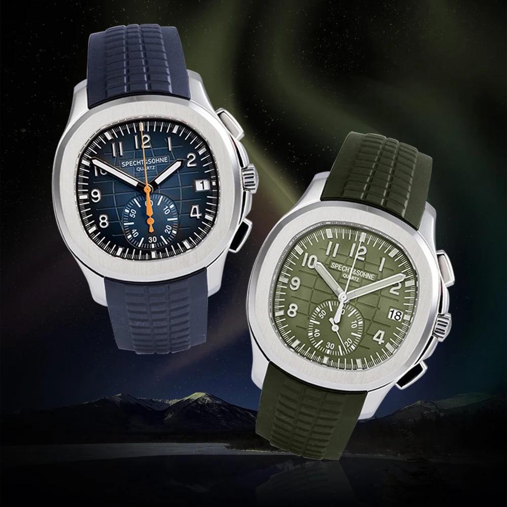 Dropshipping 2024 Best Selling Products Wristwatches For Men Specht&Sohne Male Quartz Sports Watches Rubber Strap Waterproof