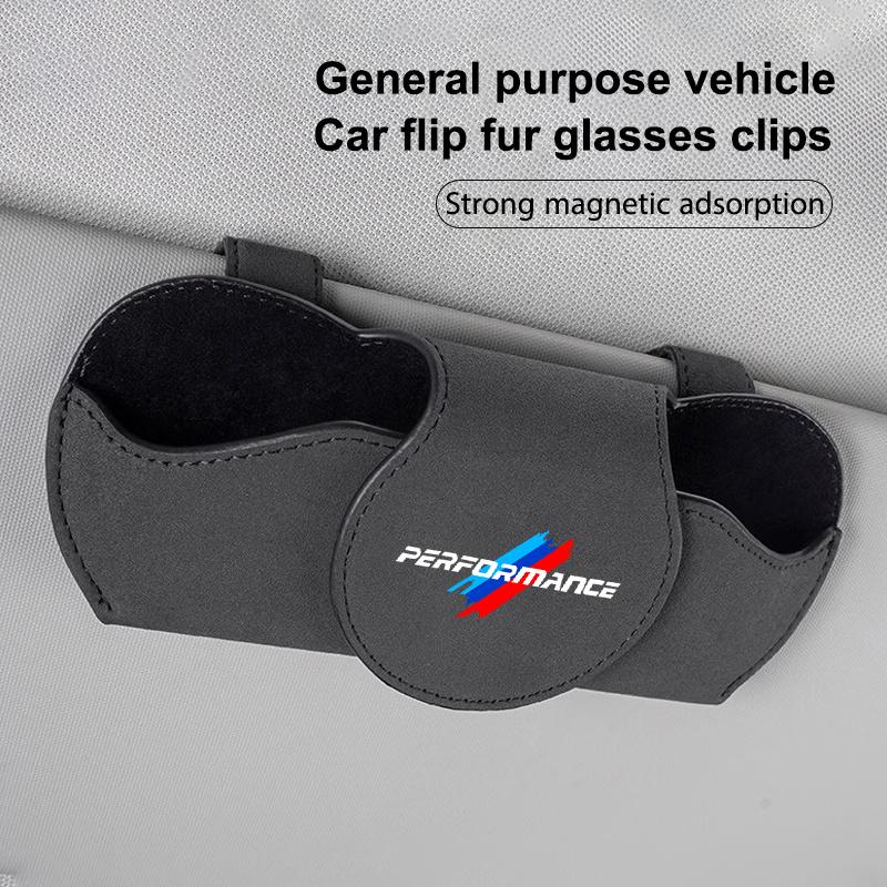Car Glasses Case Sunglasses Storage Box Clip Accessories For BMW Performance F30 F10 E90 F20 E46 E60 E70 E39 E36 E87 X7 E92 CA4
