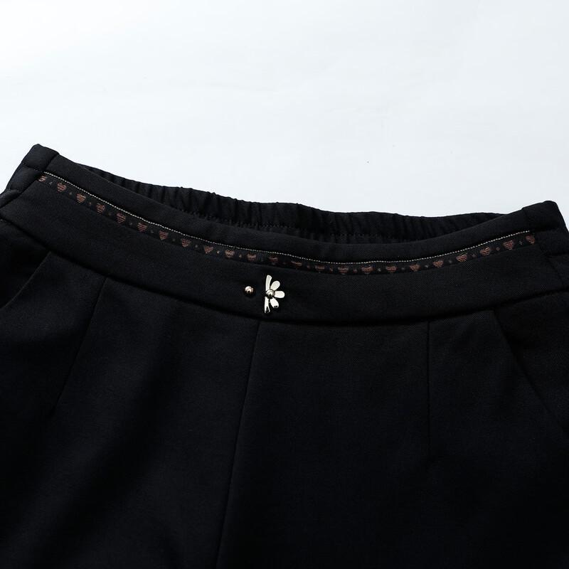 Pasite Women's Elastic Waist Straight-Leg Casual Pants
