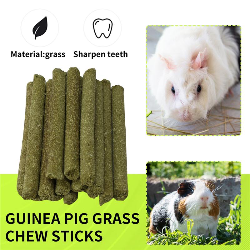 2025 Trend 40 Stück Natürliche Gemischte Grasstangen Chinchilla Kauspielzeug für Meerschweinchen Rennmaus Papagei Kaninchen und Andere Kleintiere