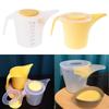 Plastic Measuring Pitcher Pour Cup with Splashs Cover Measuring Mixing Cup for Kitchen Baking Landscaping Watering