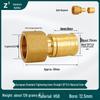 Aluminum-Plastic Pipe Push-Fit Direct Connector for Floor Heating, Compatible with National Standard 1620 and European Standard 25.