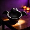 Luminous Ghost Bat Desktop Decor Tray Cute Halloween Snack Bowl  Desk Organizer