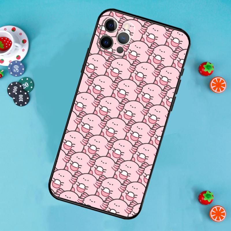 Süßes Tier Axolotl Handyhülle Für iPhone 17 Air 13 16 15 11 12 14 Pro Max 13 12 mini 15 16 Plus 16e Hülle Funda