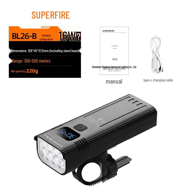 SupFire BL26-B Quick Release Rechargeable Bike Headlight