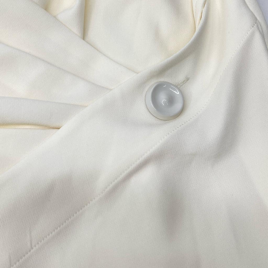 Proenza Schouler R2513011B Ivory Midi-Length Bateau Neck Dress Dress 2 IvoryUsed