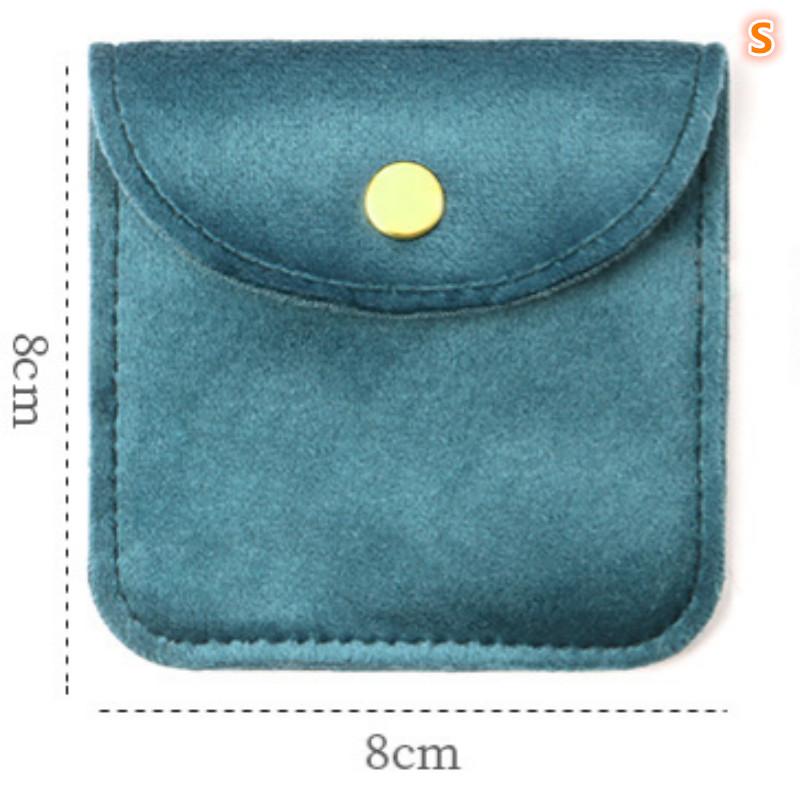 Schmuckbeutel Druckknopf Weiche Samttasche Umschlag Schmuckverpackungsbeutel Hochzeitsgeschenk Halskette Ohrringe Ringe Aufbewahrungstasche