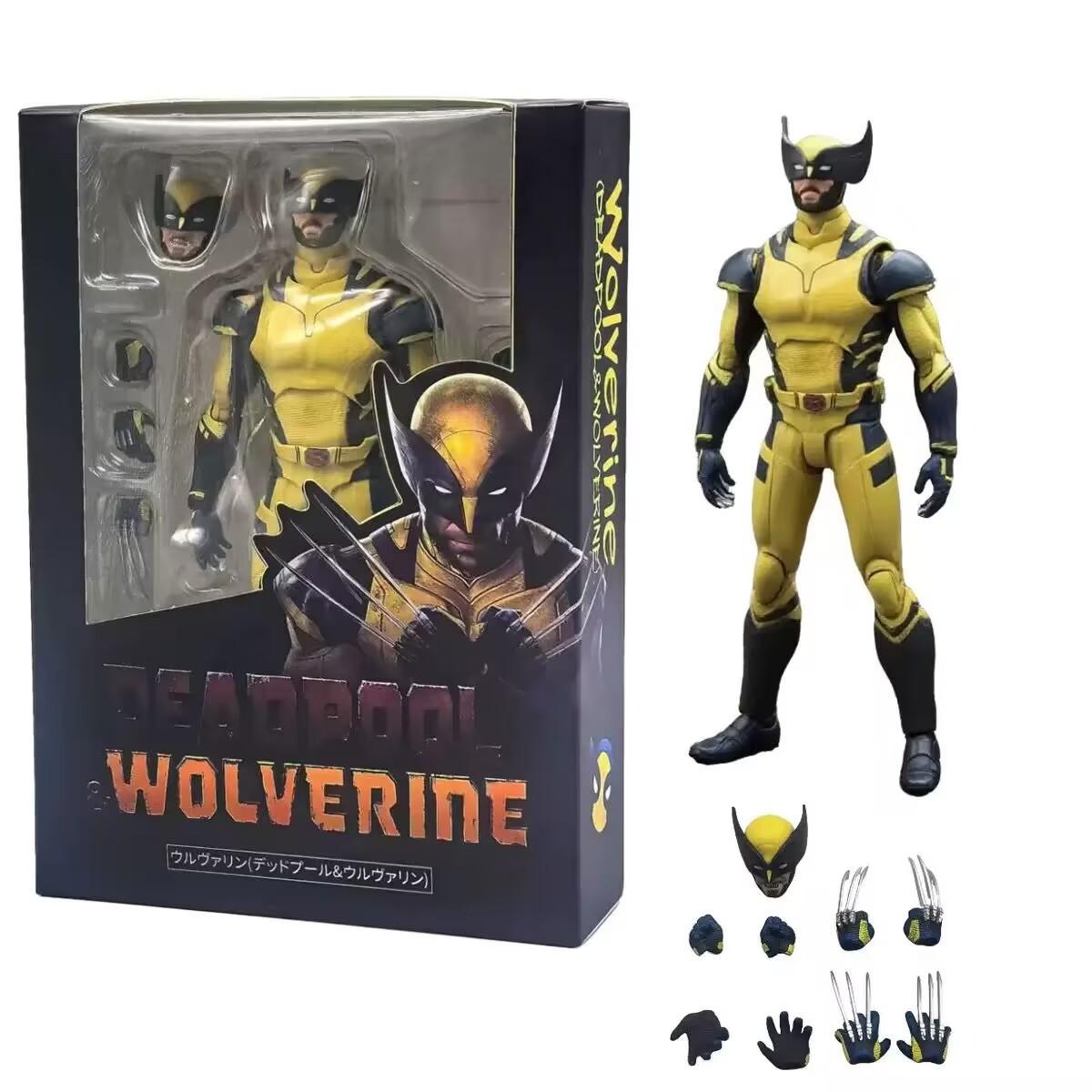 

15cm Wolverine Action Figure Revoltech Collectible Model With Interchangeable Head And Hands Gift For Toy Collectors