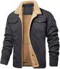 2025 Men's Thick Warm Plush Fleece Jacket Coats Autumn Winter Casual Thicker Jackets Outwear for Men Oversized Warm Clothes Male