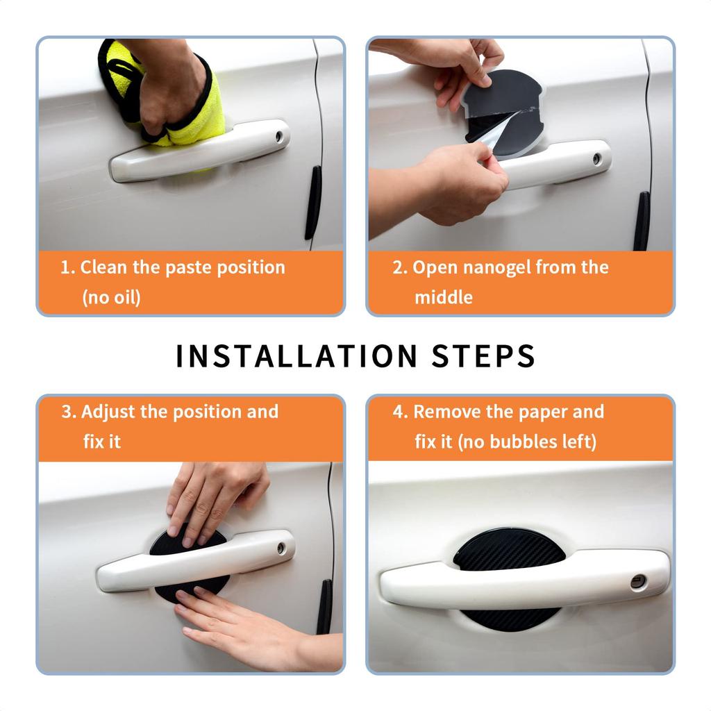TANGSEN Autotürgriffschutz, Autotürgriffabdeckung, Dichtung, Aufkleber, Kratzschutz