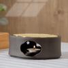 Haitang-Shaped Alloy Candle Heating Base for Ceramic Teapot