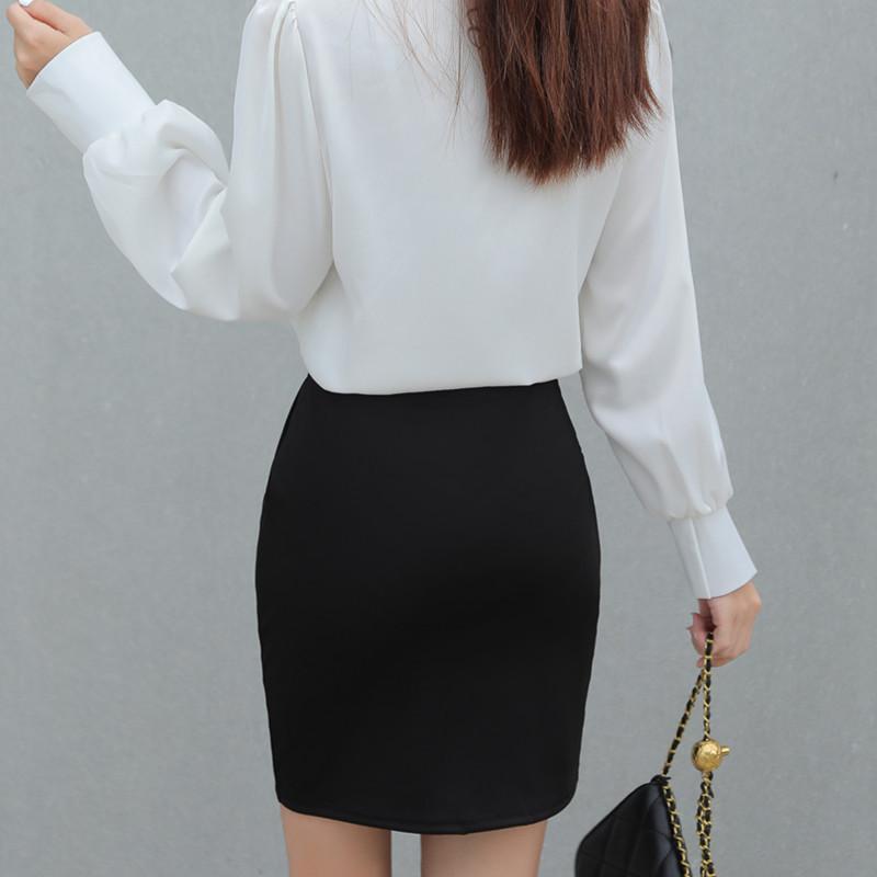 Saias uniformes pretas, uniforme slim fit, saias para mulheres, bolsa de bolso, saia curta, saia curta