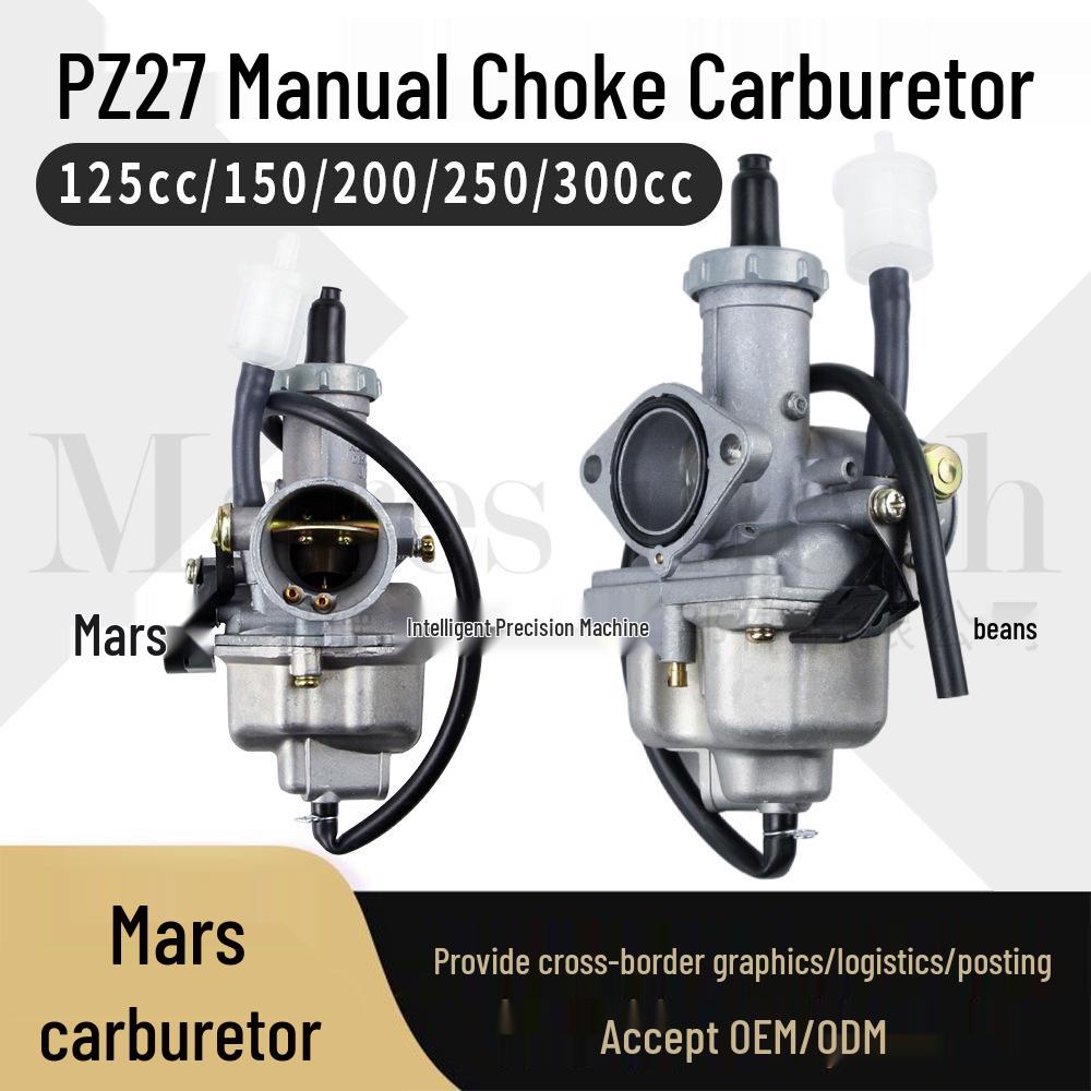 

PZ27 27mm Carburetor for CG125cc-200cc ATV/Motorcycle with Manual Choke 00