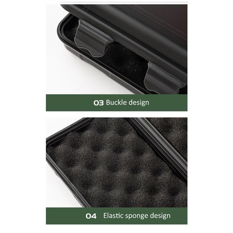 EDC-Werkzeugkasten, Outdoor-Camping-Überlebensset, stoßfester, wasserdichter Koffer, versiegelte Box, Aufbewahrungsbox für Outdoor-Überlebenssets, Angeltasche