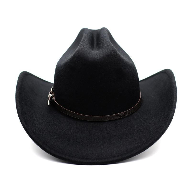 New Cowboy Top Hat Fashion European  American Punk Style Big Brim Fedoras Retro Outdoors Men Women Cool Panama Jazz Riding Hat