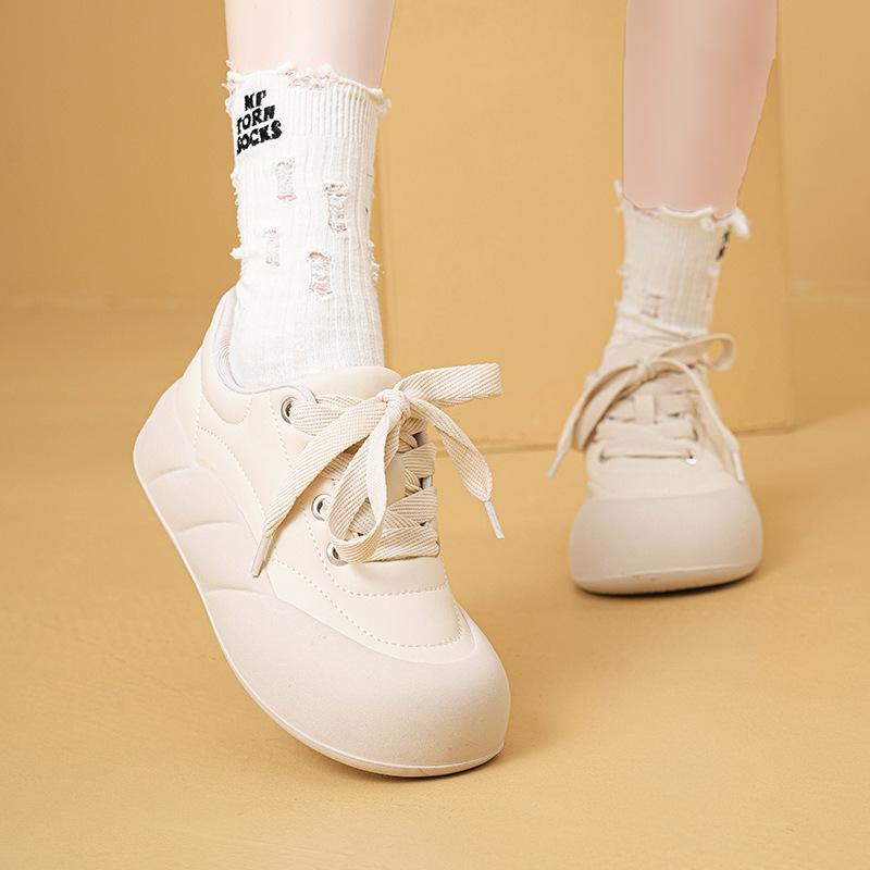 Autumn dopamine student ugly cute board shoes women's niche design sense thick sole heightening Harajuku casual shoes