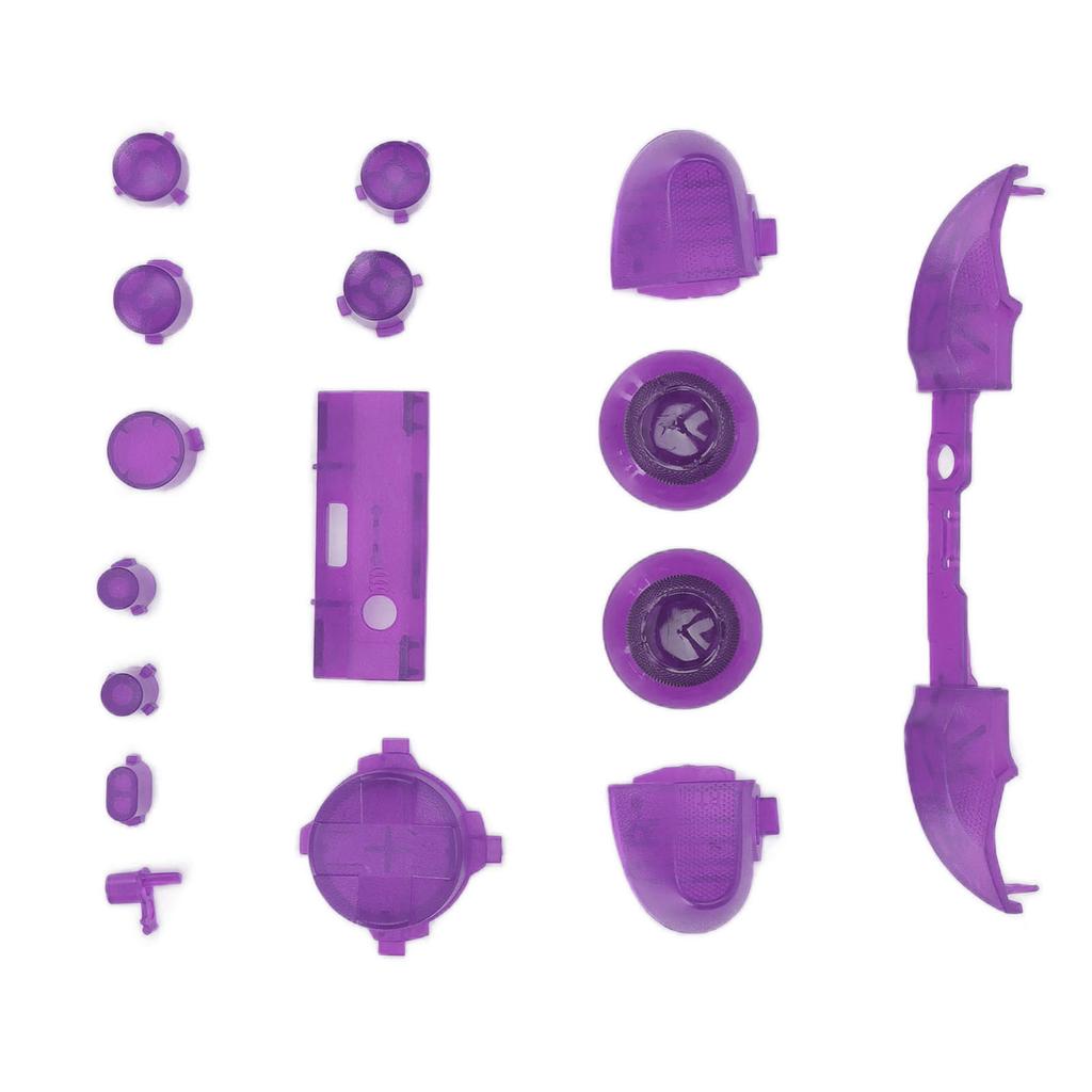 Komplette Tasten Mod Kits Trigger Komplettes Trigger Modul Set für XBOX Series X für XBOX Series S ControllerTransparent Lila