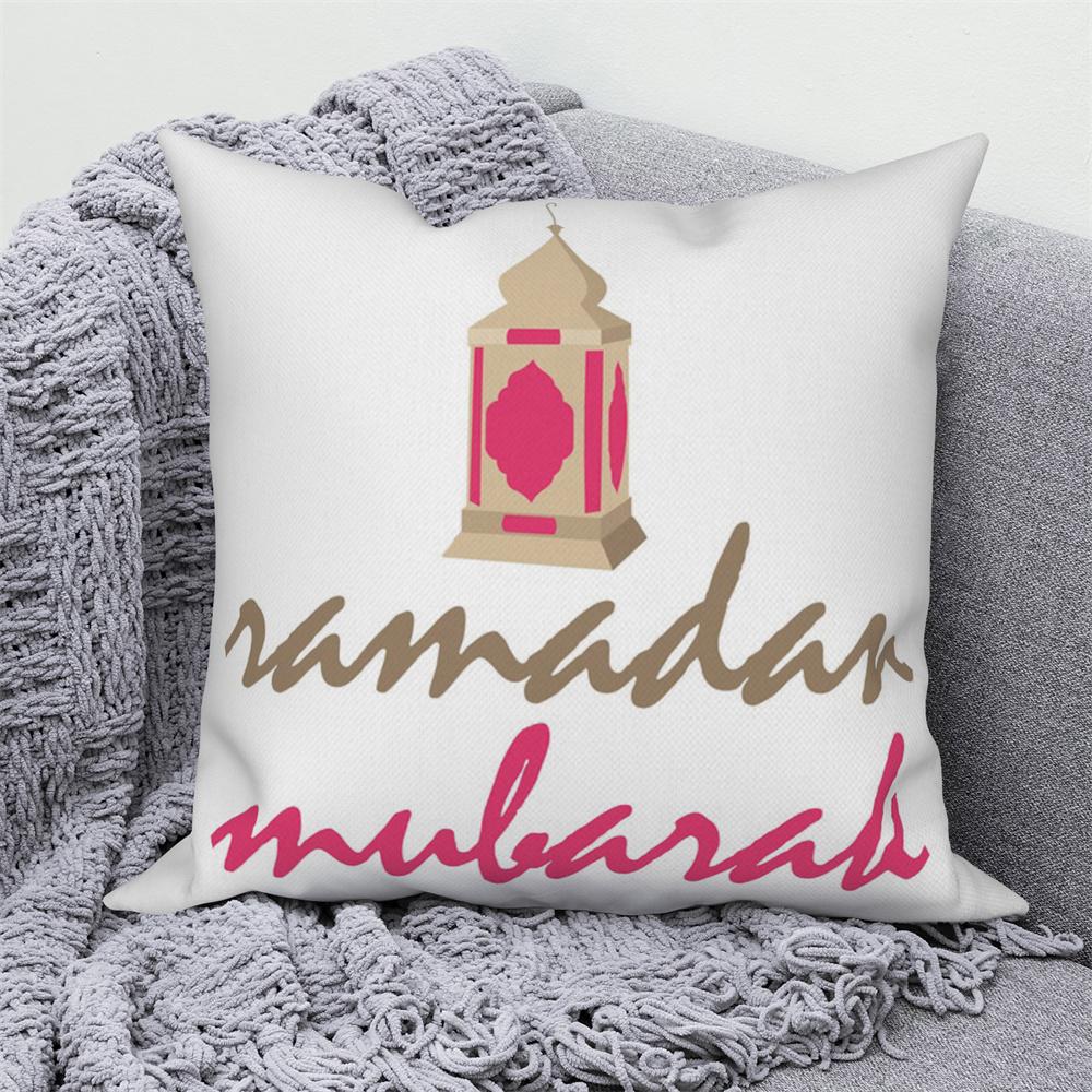 Mosque Muslim Home Sofa Bed Decor Throw Pillow Cover Gift Islamic Eid Mubarak Ramadan Decorative Cushion