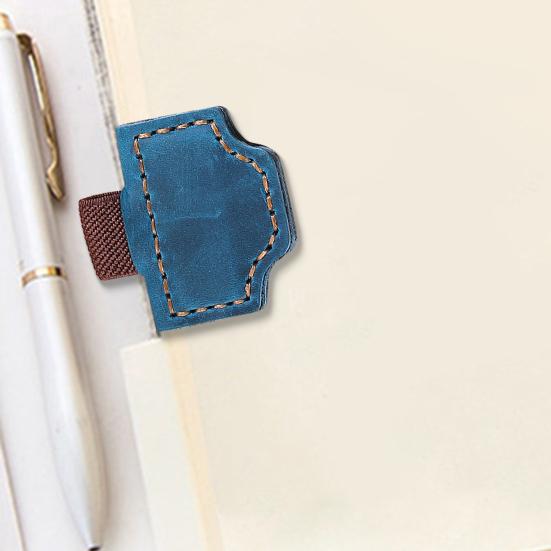 Magnetic Bookmarks Faux Leather Pen Holder Personalized Bookmark Meaningful Gift for Women Teachers Book Lovers