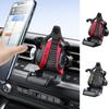 Racing Seat Shape Car Phone Holder Auto Air Vent Mobile Phone Clip 360 Degree Rotatable Car Cellphone Rack for Car Interior