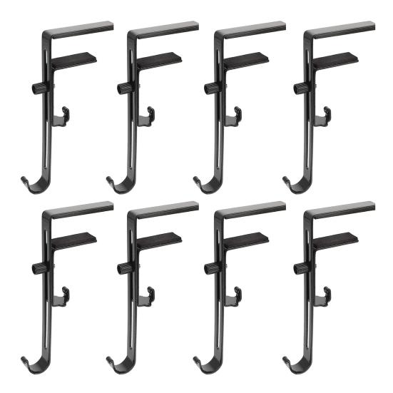 4/8Pcs 2-in-1 Fireplace Stocking Hanger Garland Holder Rust-Proof Easy Installation Double Hook Design Wreath Hanging Rack