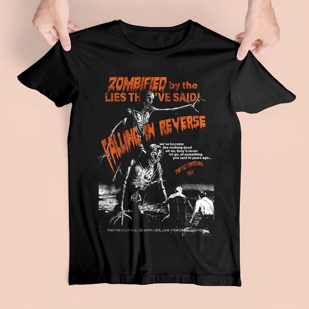 Редкая футболка Falling In Reverse Zombified Новая Унисекс S-5XL Футболка Унисекс S