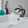Copper Dual-Use Waterfall Faucet, Splash-Proof, Hot/Cold, Undermount Installation for Washbasins