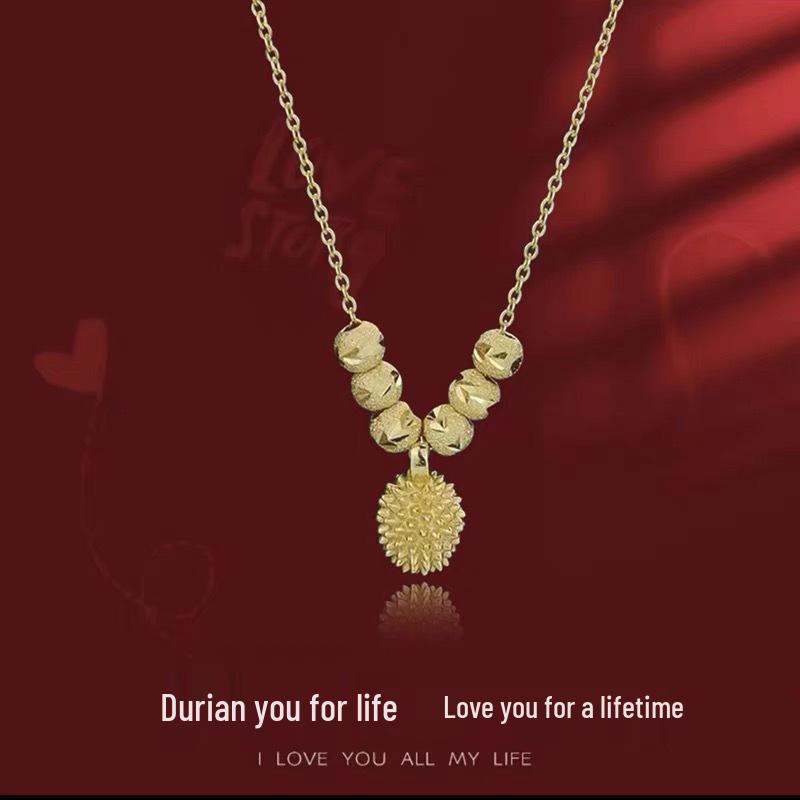 2023 Trendy Women s Durian-Style Necklace: Light Luxury, Versatile Clavicle Chain