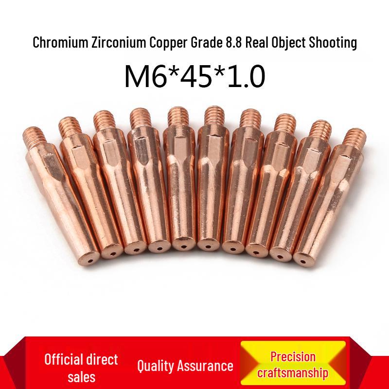 MIG Welder Contact Tip for Gas Shielded CO2 Gun - 0.8/1.0/1.2 Feed Wire
