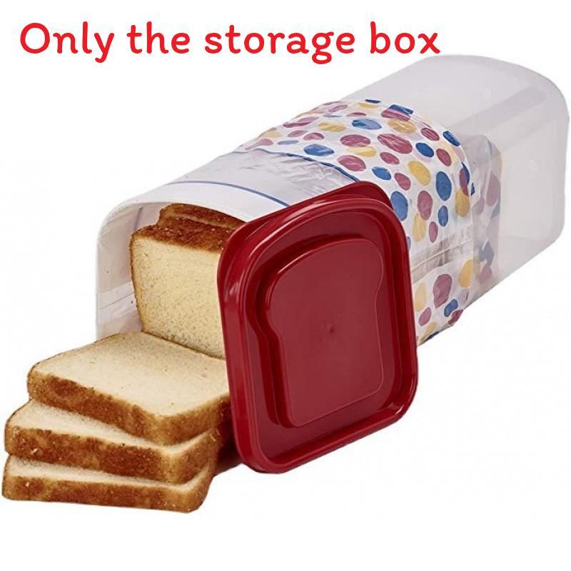 Plastic Bread Storage Container With Sealing Lid For Freshness Preservation Kitchen Organizer