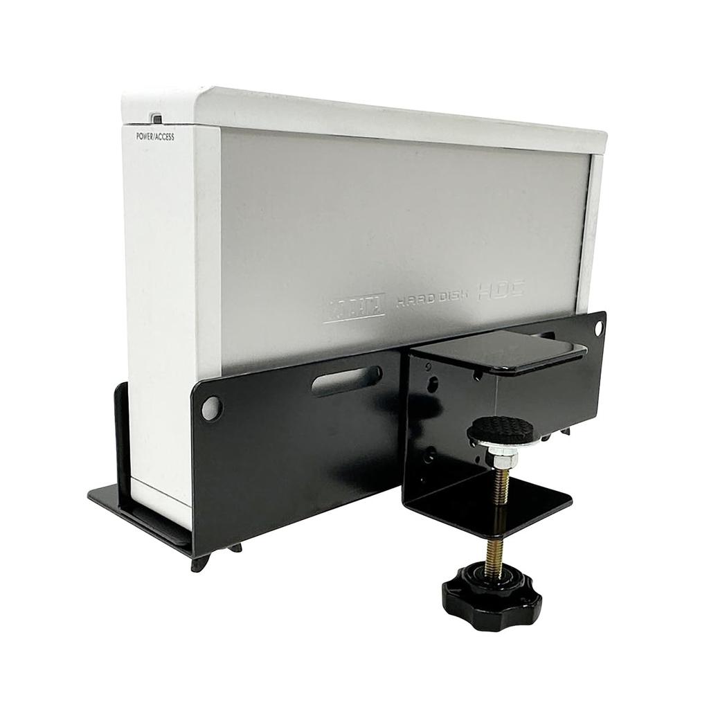 Nagao Seisakusho NB-VESAHOLD200CL Clamp-Style Storage Holder, VESA Compatible, 2-Way, for HDD, PC, and Cable Taps, Rear Storage Holder, 200mm