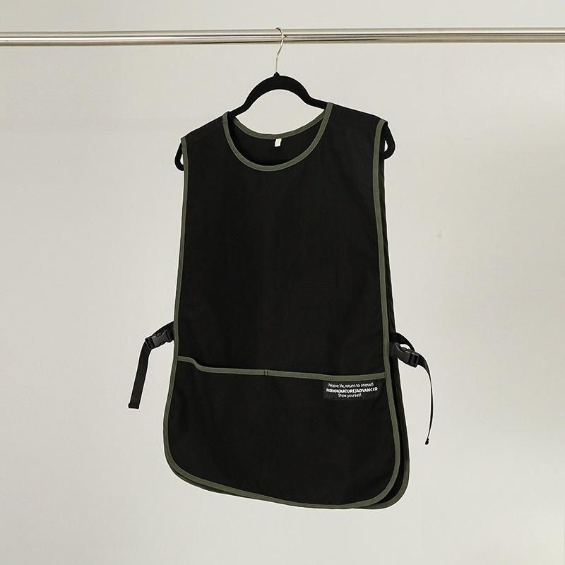 

Household Waterproof Kitchen Apron High Appearance Anti‑sticking Hair Coffee Shop Barber Pet Shop Working Uniform Male Female серый