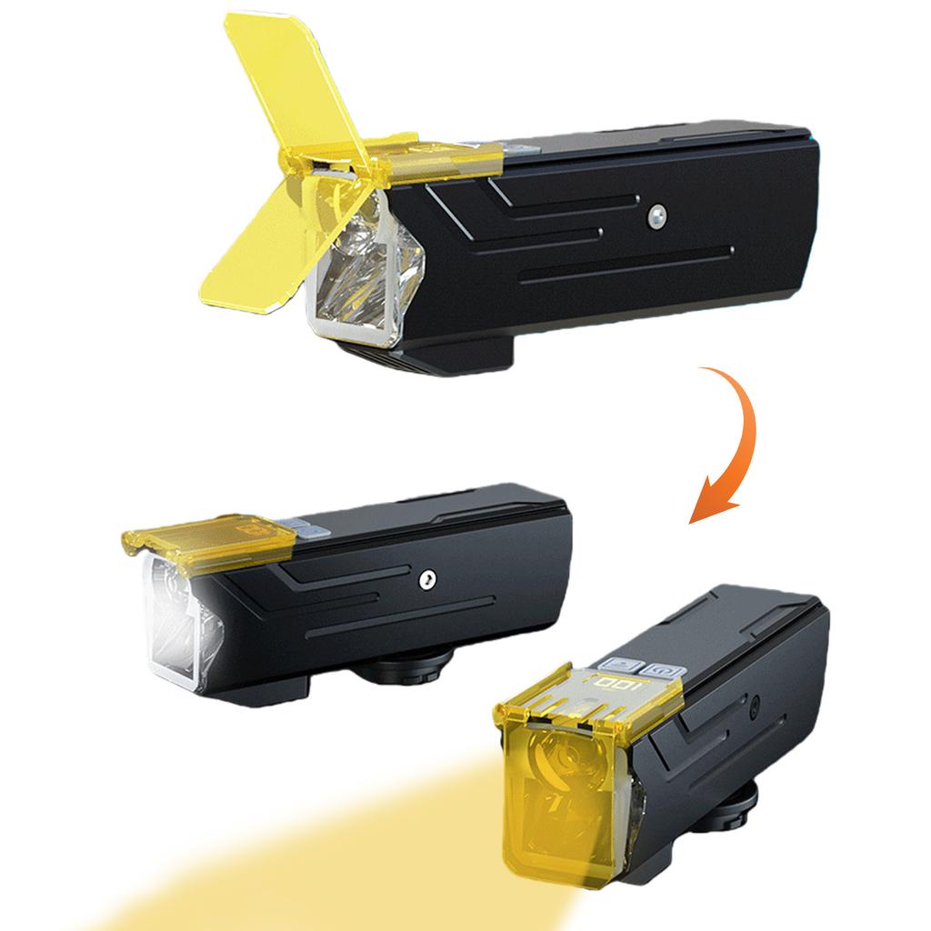 Lampa Rowerowa Przednia 4000mAh Stop Aluminium Akumulatorowa Lampki Rowerowe Reflektor Rowerowy dla Rowerzystów i Dojazdów