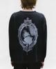 ERD Retro Wash Letter Print Drop Shoulder Long Sleeve T-shirt for Men