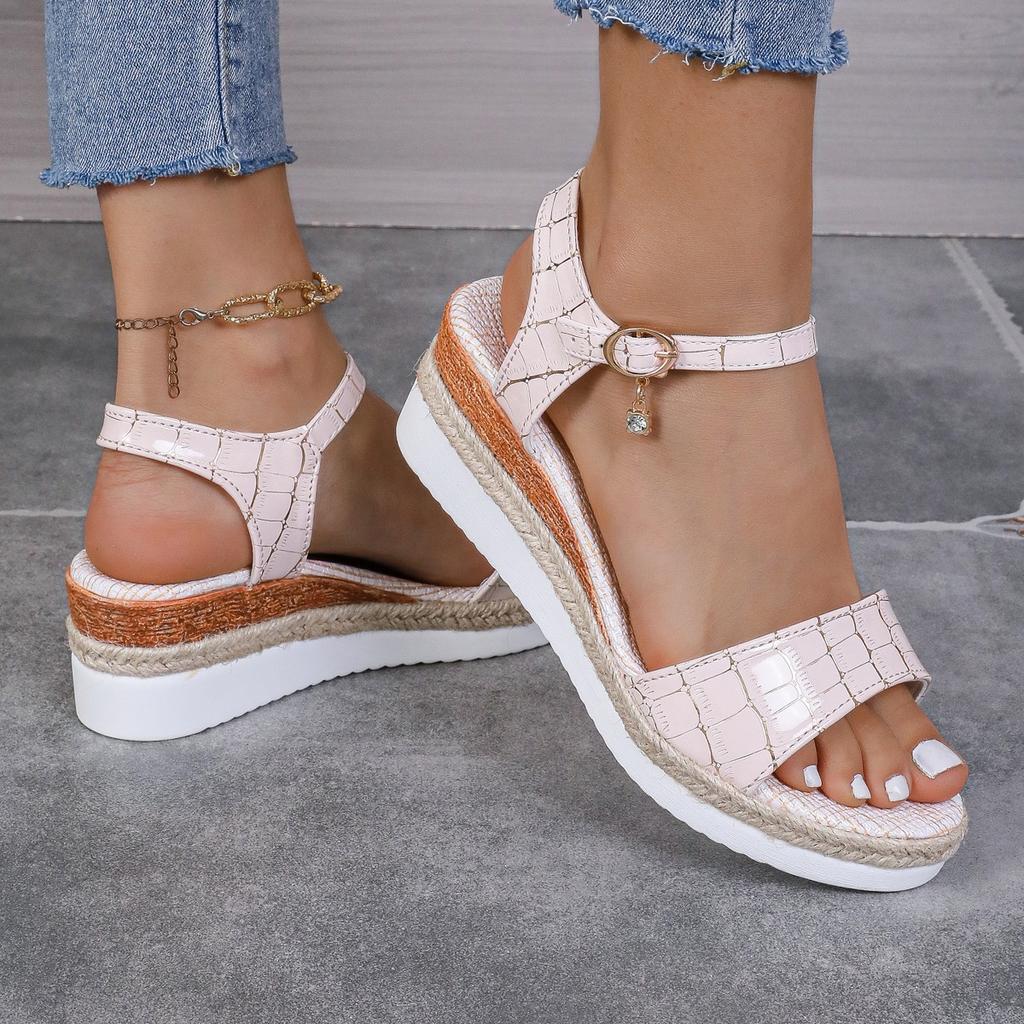 Fashion Women Sandals Summer Casual Luxury Platform Shoes for Women 2025 New Designer Fashion Wedge Sandals Women Sandalias De Mujer