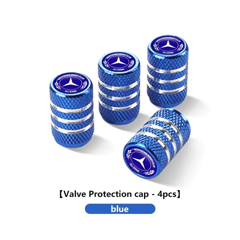 C200 E200 2025 New For Mercedes Benz For Benz Car Wheel Tire Valve Caps Tyre Stem Covers Airdust Waterproof W202 W212 W126 W140